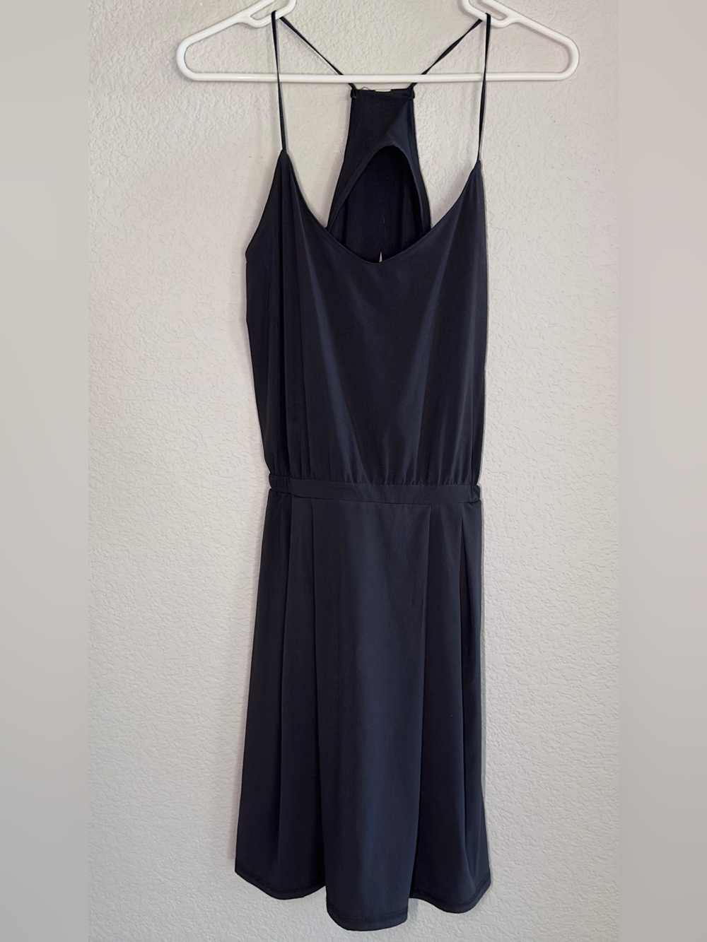 LuluLemon Coty Summer Women's Black Spaghetti Strap Dress